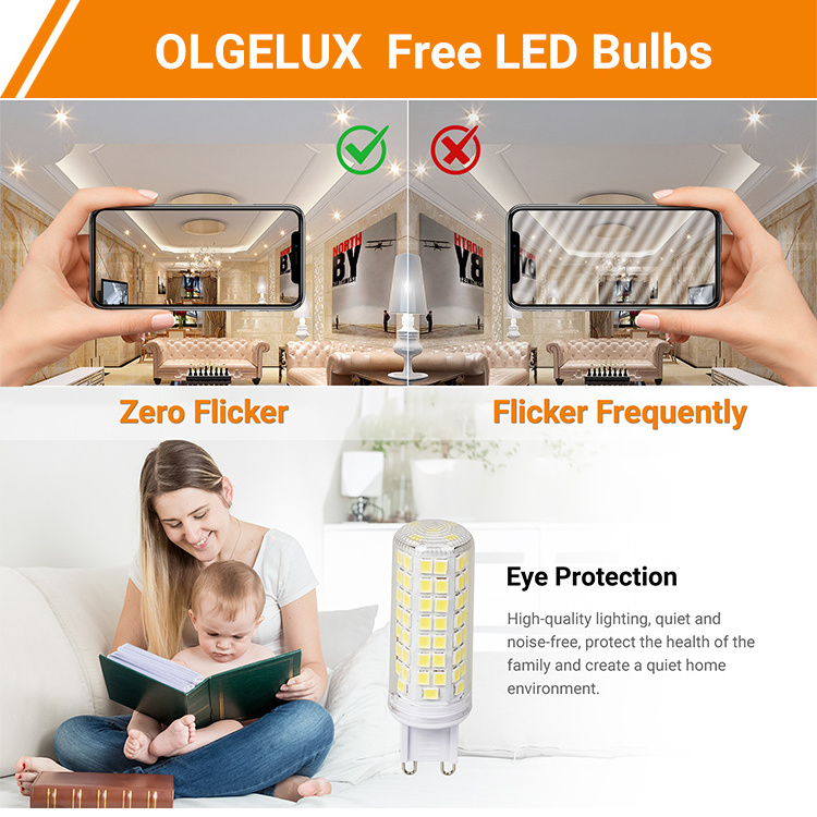 G9 LED Light Bulb  5W(50w 60W Halogen Equivalent)  Warm White 3000K LED Corn Lights for Home Lighting Chandelier Wall Sconces