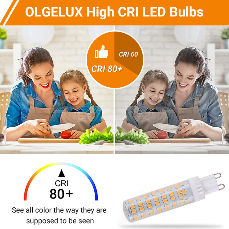 China  supplier G9 LED bulb 360 Beam Angle No-Flicker AC120V 8w 880lm