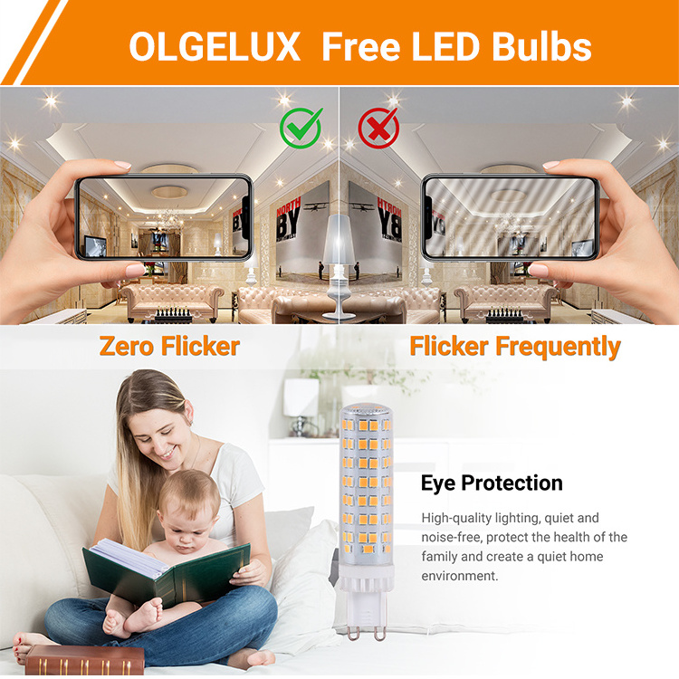 China  supplier G9 LED bulb 360 Beam Angle No-Flicker AC120V 8w 880lm