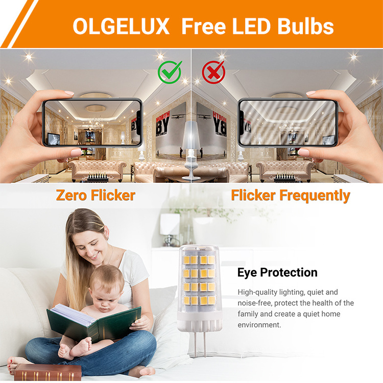 G4 Led Bulb 4w Replace 40w 35w Halogen Equivalent, 2700k Soft Warm White, Low Voltage Ac/dc12v