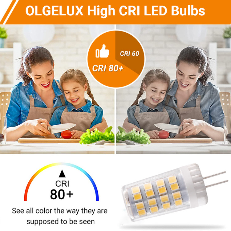 G4 Led Bulb 4w Replace 40w 35w Halogen Equivalent, 2700k Soft Warm White, Low Voltage Ac/dc12v