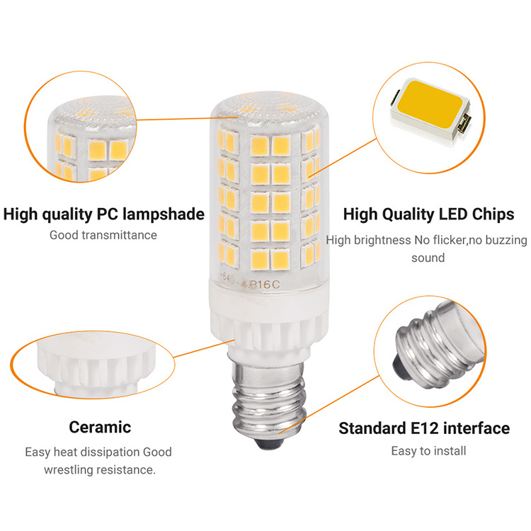 China E12 Led Lamp Manufacturer 5w 600lm Ac120v No Flicker Bulb Light