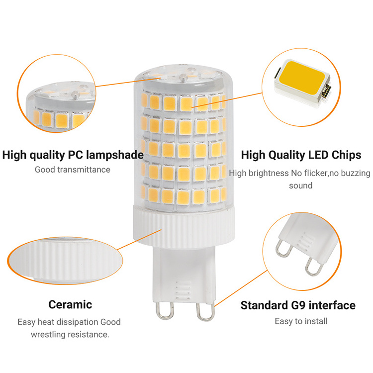 G9 Led Bulb 8w Equivalent 40 Watt T4 G9 Halogen G9 Led Dimmable Light