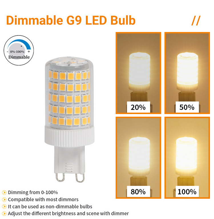 G9 Led Bulb 8w Equivalent 40 Watt T4 G9 Halogen G9 Led Dimmable Light