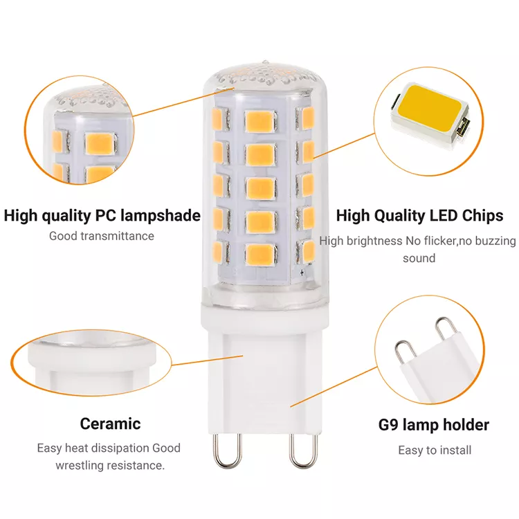 Led Bulb G9 Led LED MINI Bulb 4W Ceramic Corn LAMP Base  G9 Lanterns Light