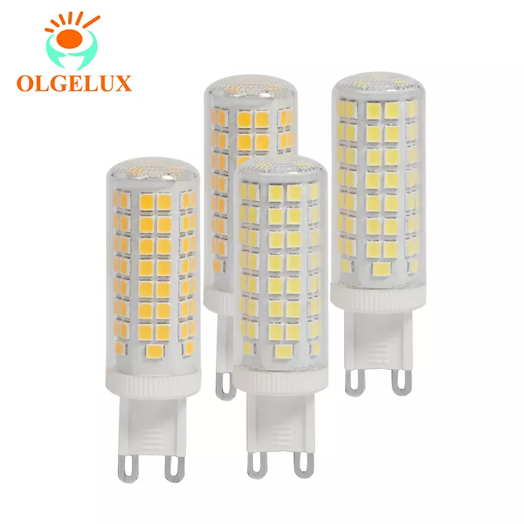 G9 Led Bulb Ac120v No Fliker 2700k-6500k Corn Bulb Ceramic Lamp Body Fast Heat Dissipation High Brightness Light Source