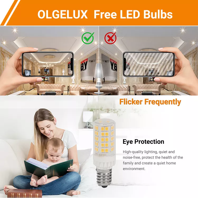 E14 Led Light Bulb 4.8W 220-240v Screw Base Led Light Bulbs 550lm  e14 led mini bulb