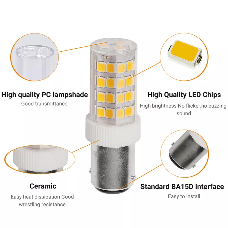 Chinese factory high quality Ba15d 4W Led 450lm Led bulbs for indoor lighting chandelier wall lamp lamp miniLED bulbs