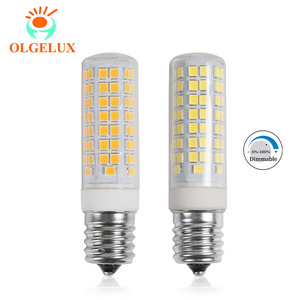 High Brightness Threaded Ceramic E17 Corn Lamp AC120V 8W 2700-6500K Warm Yellow White Cool White No Flicker E17 LED Bulb