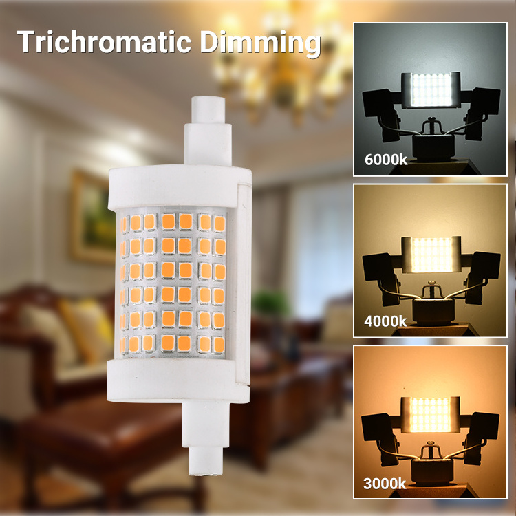 High Brightness SMD 2835 12.5W R7s LED Bulb 360Degree Corn Lamp for Flood Housing 78MM