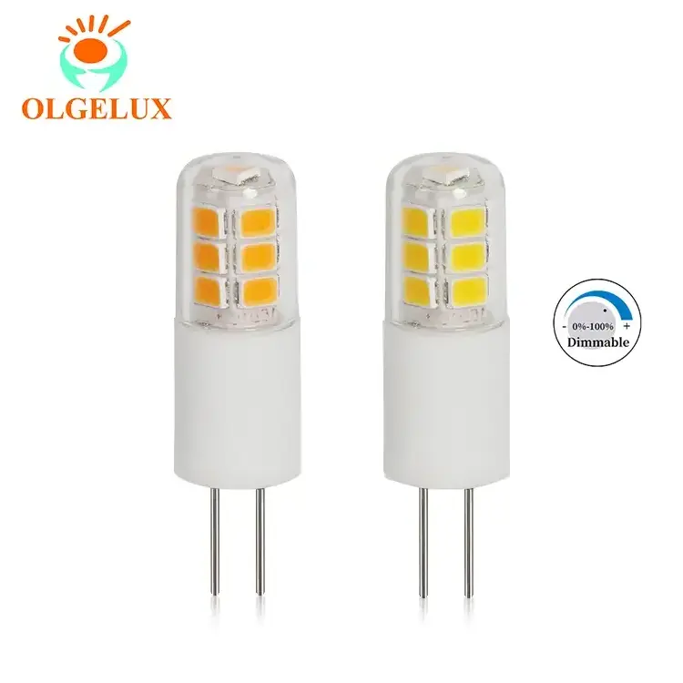 OLGELUX CE/EMC/RHOS/ERP SMD 220V G4 Ceramics LED Corn Bulbs 1.5w 2.5w 4w 5w 3000K 5000K