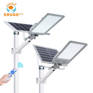 High Brightness IP65 Waterproof LED Road Lights Remote Control Solar Street Lights with Battery Power Supply