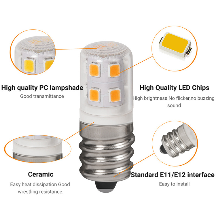 NEW Mini E12 LED 2.5w 251LM 120V LED Corn Bulb SMD2835 360 Beam Angle Replace Halogen Chandelier Lights E12 Led Bulb