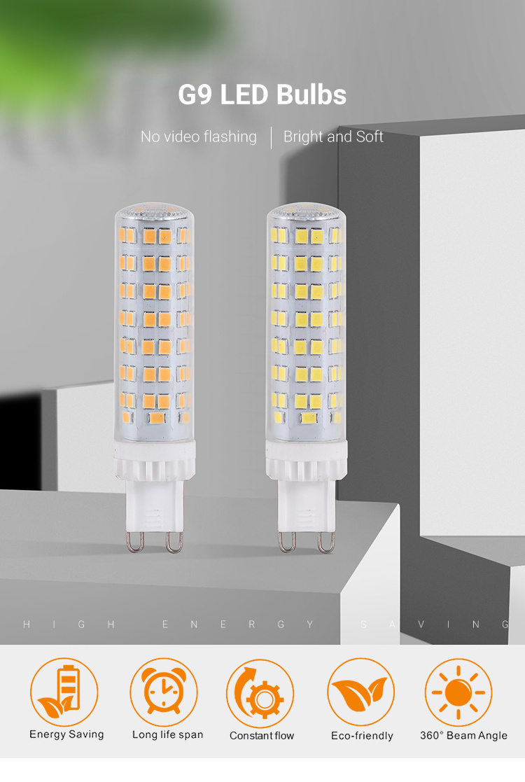 G9 LED bulb 8W(equivalent to 80W  halogen)6000K natural daylight