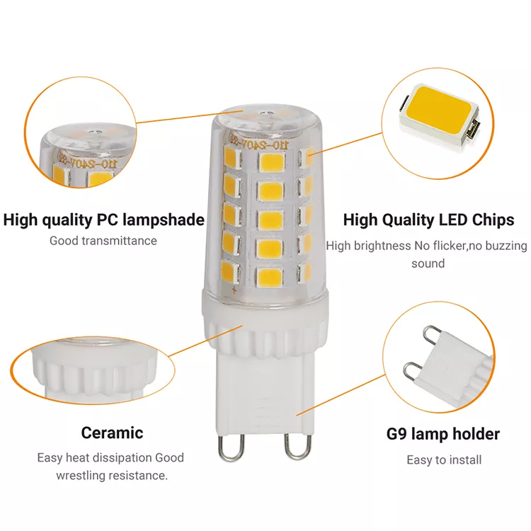 4W G9 Led Dimmable Led Bulb 220-240v  Highlight G9 Pin Led Small Bulb g9 led