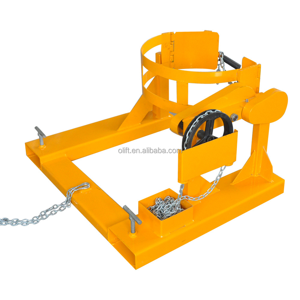 Forklift oil Drum Clamp forklift attachment for lifting drums