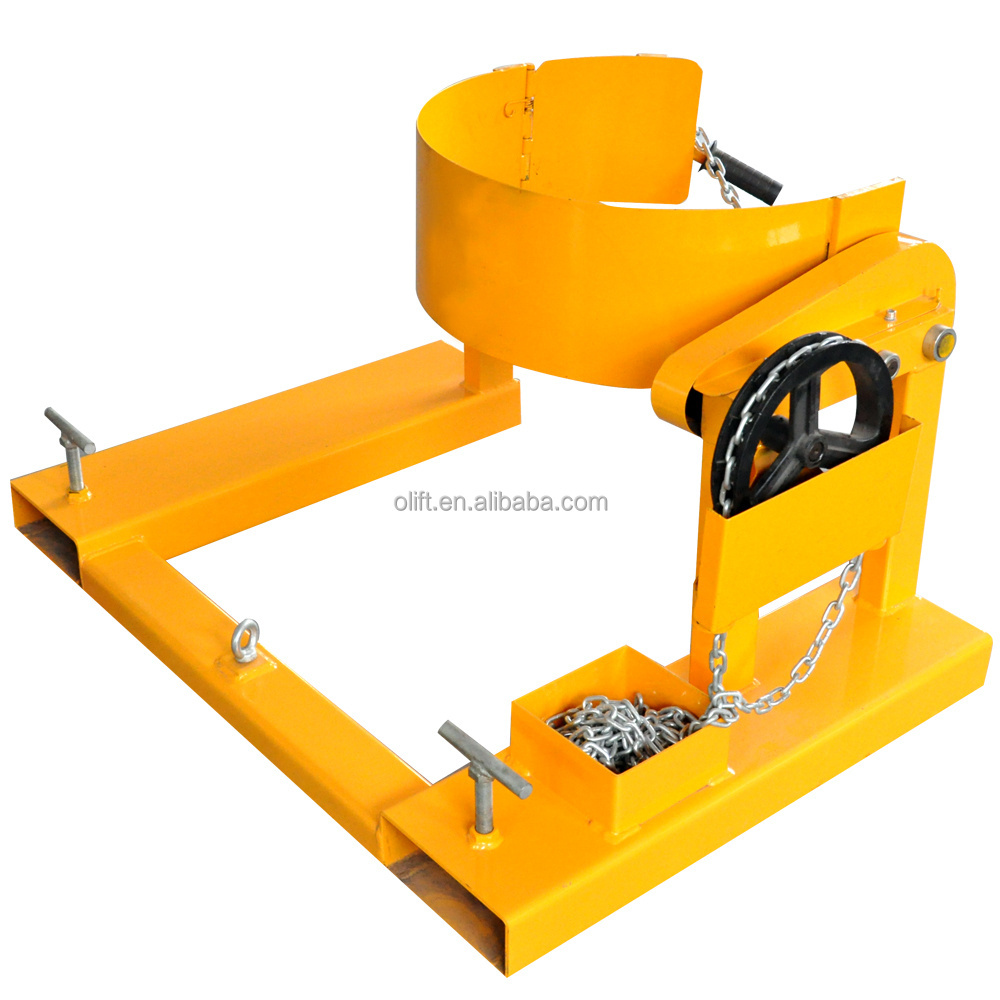 Forklift oil Drum Clamp forklift attachment for lifting drums