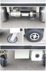 Electric Hand Cart Trolley With Big Wheels For Transportation  foldable trolley cart