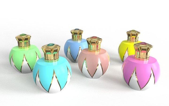 New design glass perfume bottle UV color coating scent-bottle 100ml  glass perfumery bottle