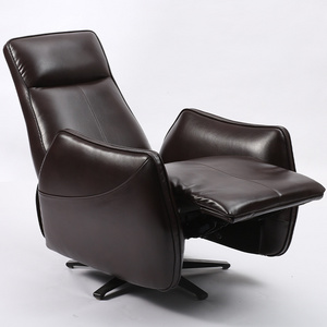 Modern Brown Single seat Lazy Adjustable Relax Body Recliner Chair Sofa Indoor Swivel Chaise Lounge Chair