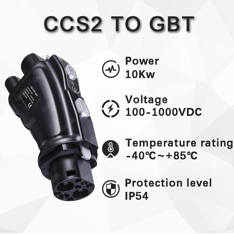 Ccs2 To Gbt Evse EV Charging Connector Ce Ev Dc Charger Chademo To Ccs Adapter For tesla