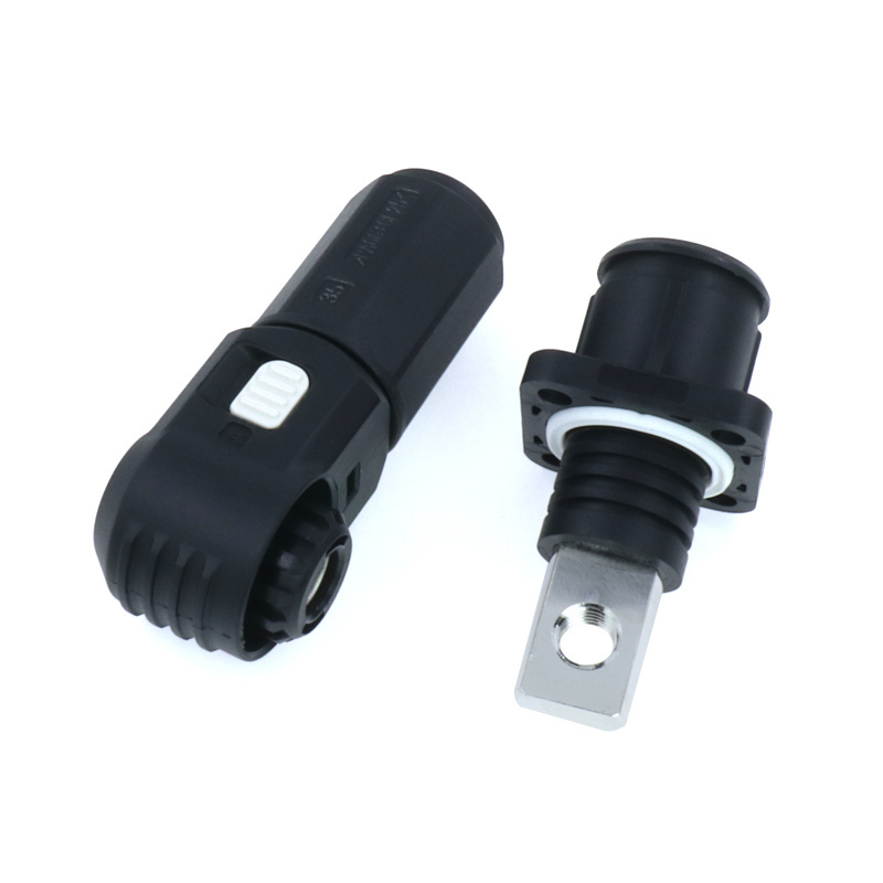 New Energy's IP67 Waterproof Battery Connector High Current Copper Plug for Power Storage System DC Application