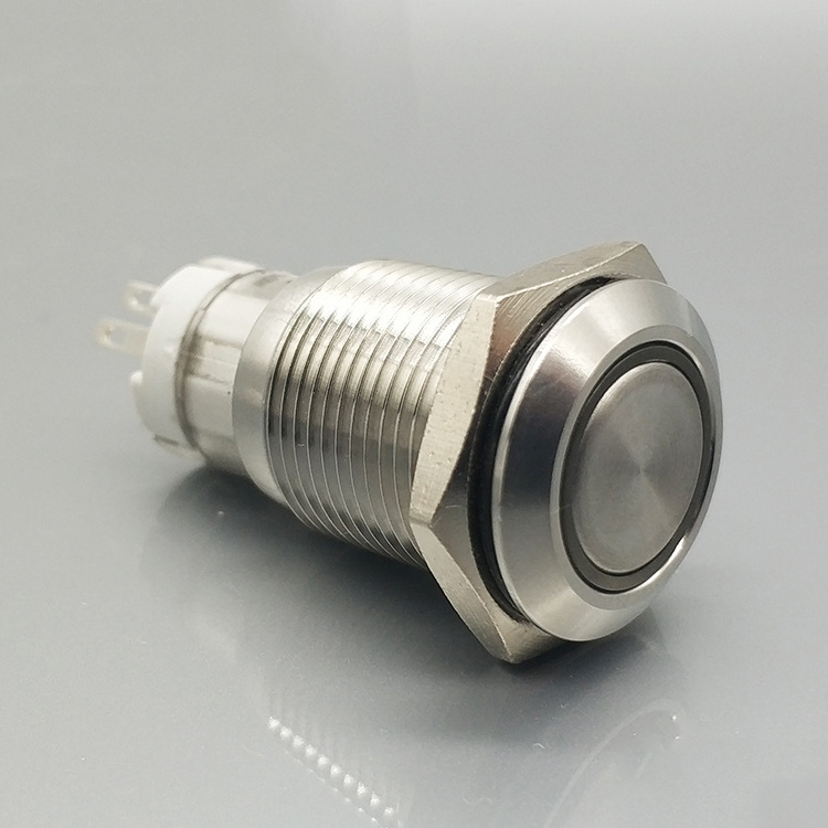 Ip67 Flashlight 12 Volt 6 Pin Momentary Push Button Switch