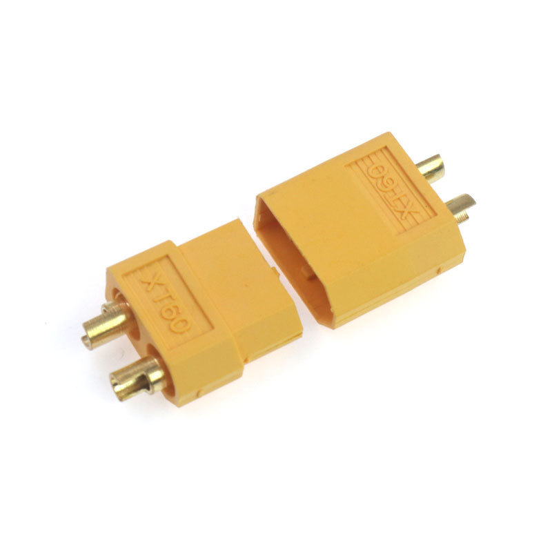 Male and Female Plug Xt30 Battery Connector 15A Adapter Power Small Male Female Connector 3 Pin Nylon Brass Gold Plated 250V DC