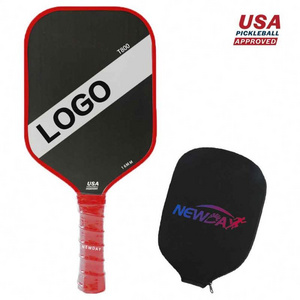 Manufacturer Custom Professional USAPA Approval Custom T700 Raw Rough Surface Carbon Fiber Pickleball Paddle Racket