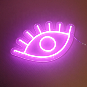 Matt Dropshipping Make up Room eye lashesh Studio Beauty decoration Custom LED eye lashes neon sign for birthday decoration