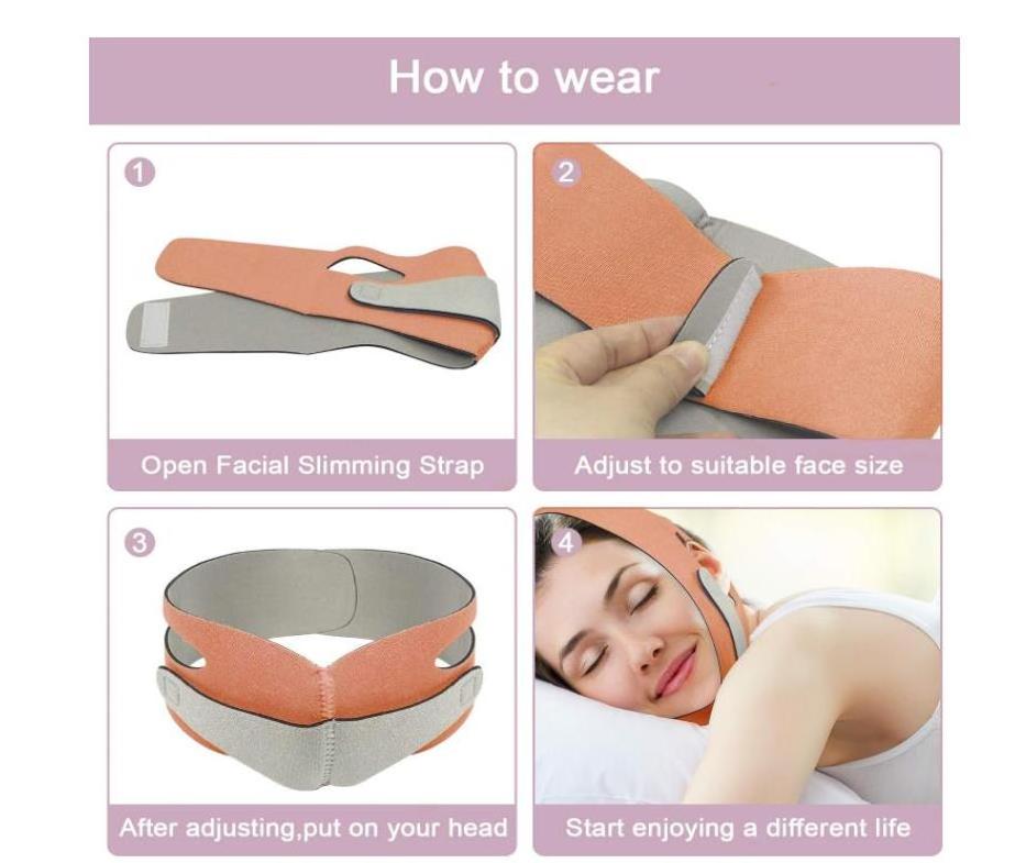 Face Slimming Strap V-Line Chin Cheek Lift Up Band Face Shaper Wrap Double Chin Reducer