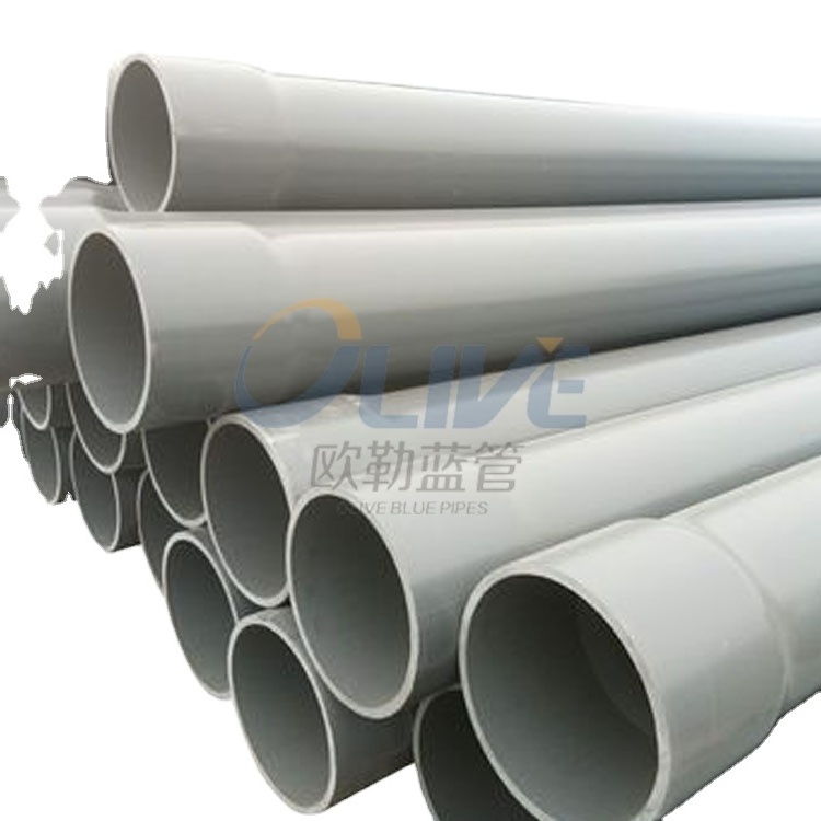 Agriculture high impact 8 10 inch pvc water irrigation drain tube pipe length sch 80 pvc u pipe price