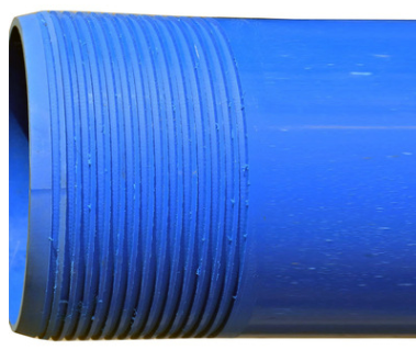 140m deep water well casing pipe and perforated pipe PVC-U 160mm 8mm thick with thread