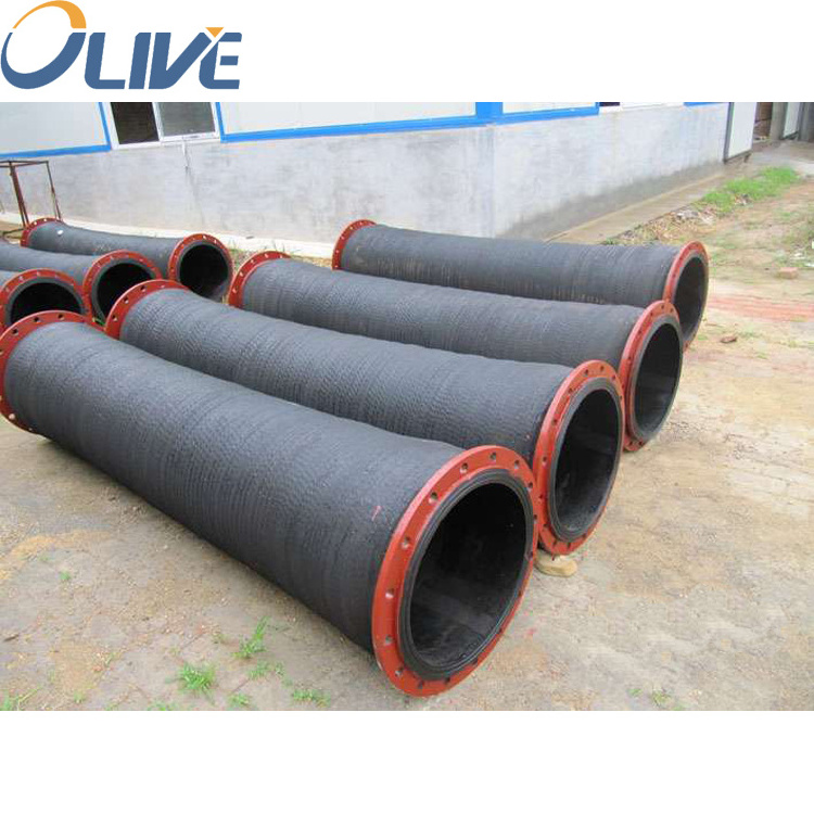 Water Pump Rubber Suction Flexible Pumping Hose 8 Inch 6 Inches 20feet Mining Rubber Dredging Hose