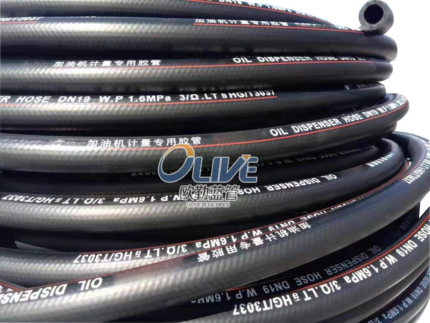 The High Quantity material handling flexible rubber hose  for sand blasting with flange end