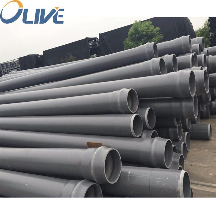 schedule 80 water pipe 90mm 120mm pvc u rigid plastic pipe 1.5inch 2 2.5 inch 4inch 180mm upvc pipe