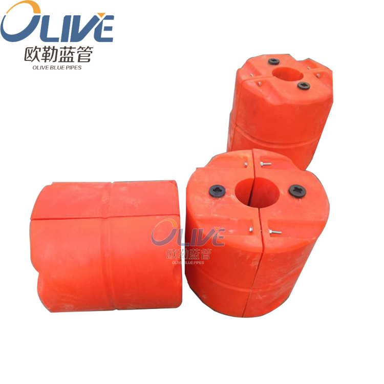 High density HDPE MDPE float for dredge pipe floating on sea pvc  pipes marine buoy floater