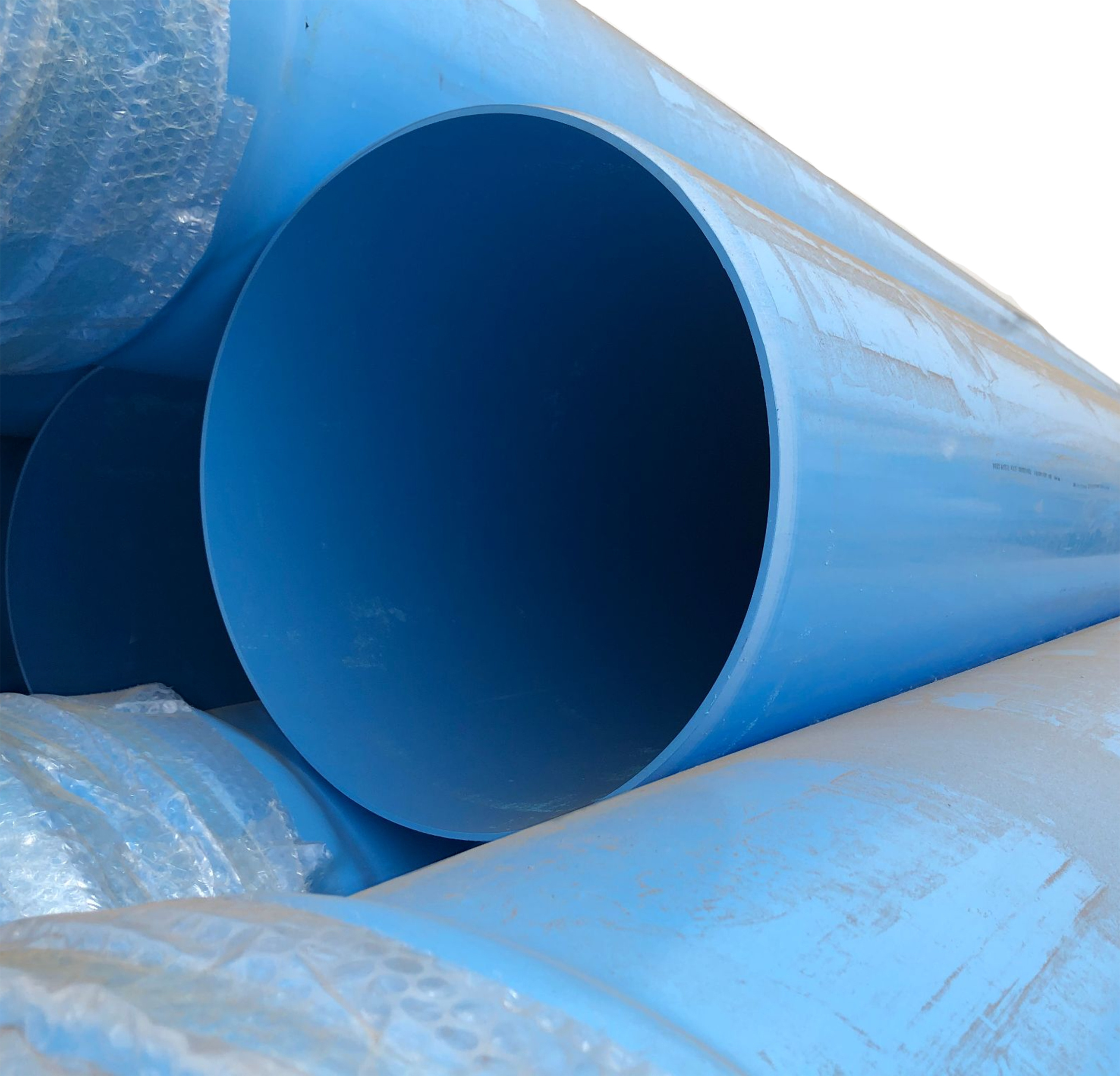 355mm PVC-O Pipe Blue Drinking Water PVC Pipe 50mm Thickness 8.5mm PVC- O  Pipe Machine