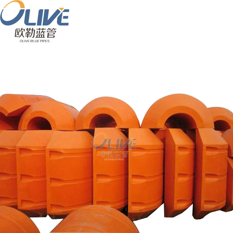 High density HDPE MDPE float for dredge pipe floating on sea pvc  pipes marine buoy floater