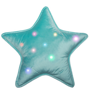 Creative Star Moon and Cloud Plush USD Velvet Star Pillows Stuffed Toys With Led Lights