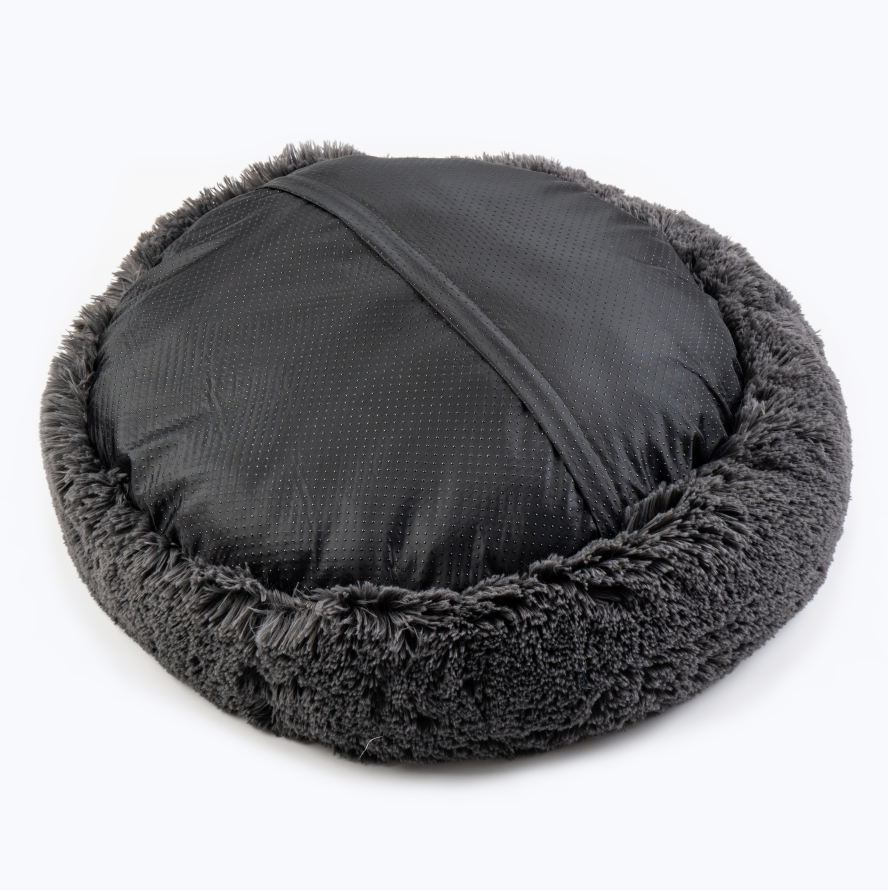 Extra Large Dog Furry Bed, Self-Warming Pet Cushion Bed, Raised Sides Design for Dogs Quality Sleep non-slip Pet Bed