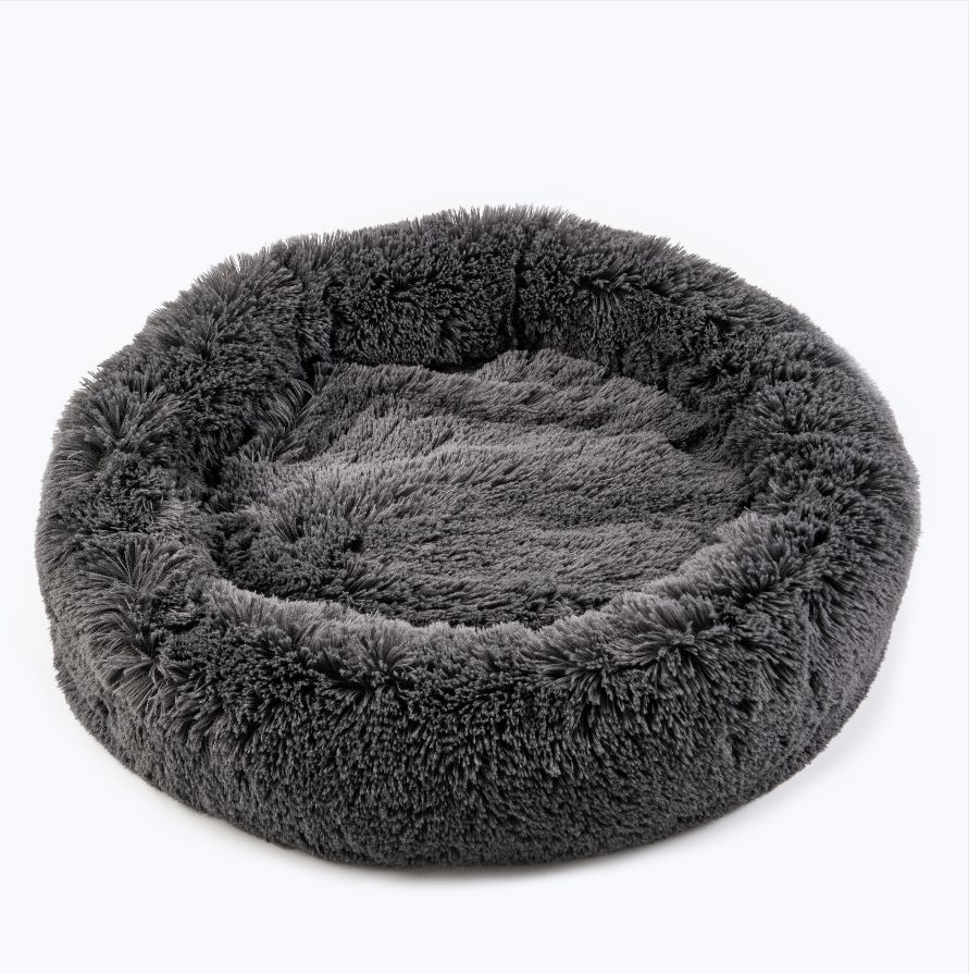 Extra Large Dog Furry Bed, Self-Warming Pet Cushion Bed, Raised Sides Design for Dogs Quality Sleep non-slip Pet Bed