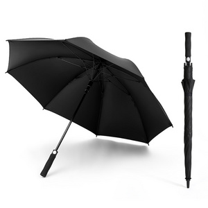 Golf Umbrella OEM Super Windproof black coat Customized logo Fast Shipping Straight umbrella 27 inches 8k Advertising umbrella