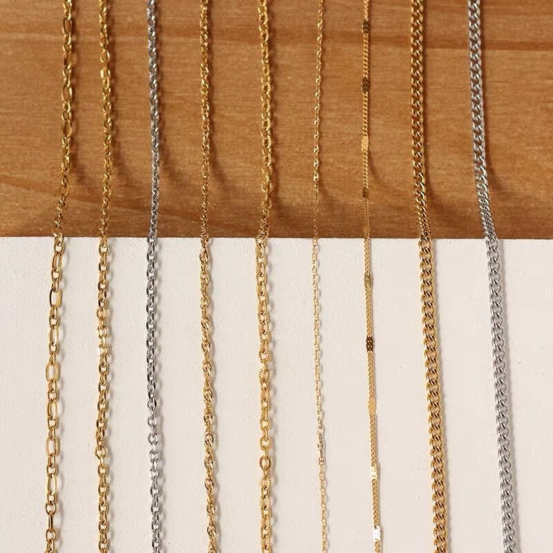 Custom Chunky Twisted Miami Cuban Chain Chocker 18K Gold PVD Stainless Steel Necklace Snake Figaro Link Rope Chain For Men Women