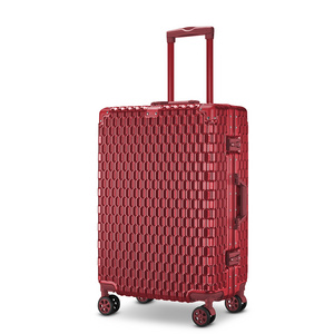 Hot Selling Aluminum Frame ABS PC Trolley Bags Luggage 20 24 28'' Travel Case Box Suitcase for Business Waterproof