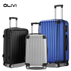 OEM Customized 3 Pieces Luggage Set ABS Travel Suitcase Set Universal Aircraft Wheel Hard Shell Carry On Travel Trolley Bag