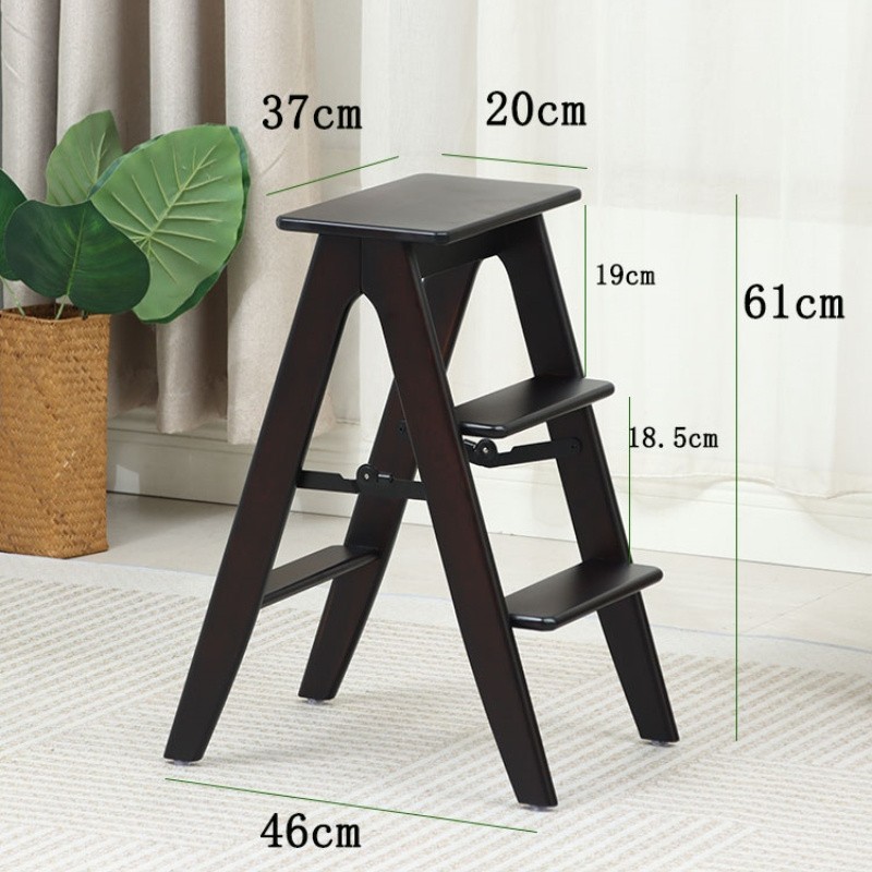 Standing Folding Step Stool with Adjustable Wooden Kitchen Helper Tower for Toddlers