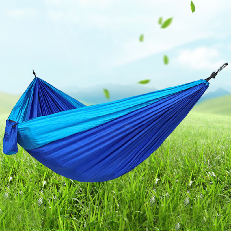 Factory Wholesale Custom Double Single Travel Camping Hammock Lightweight Portable Outdoor Hammocks