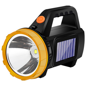 solar Hand Lamp Most Professional Tactical Highlight searchlight Super Bright 500 LM LED Flashlight Zoom Flashlight