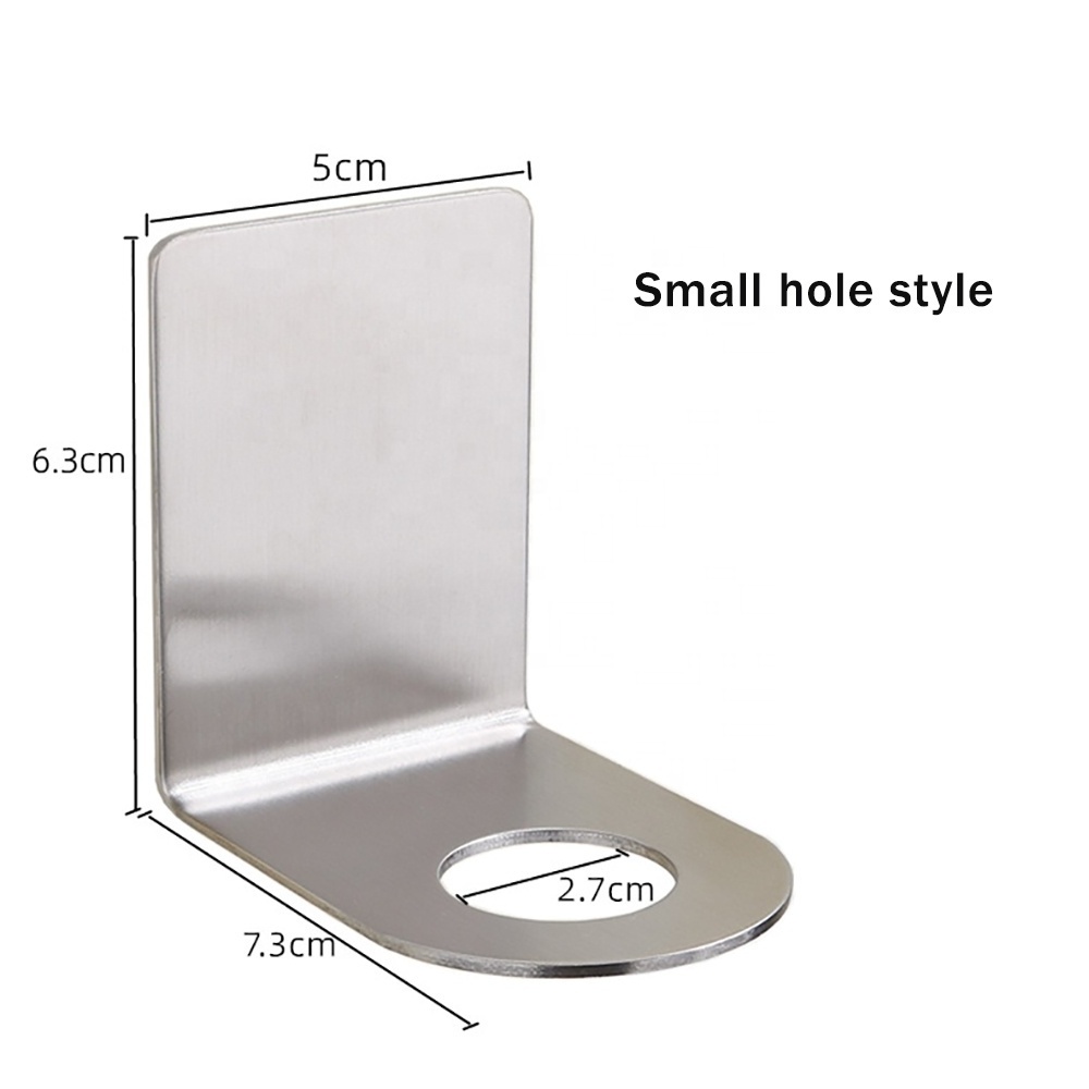 Hotel bathroom Shelf Holder For Bathroom Gel Bracket Soap Dispenser Stainless Steel Wall-mounted Liquid Shampoo Shower Bracket